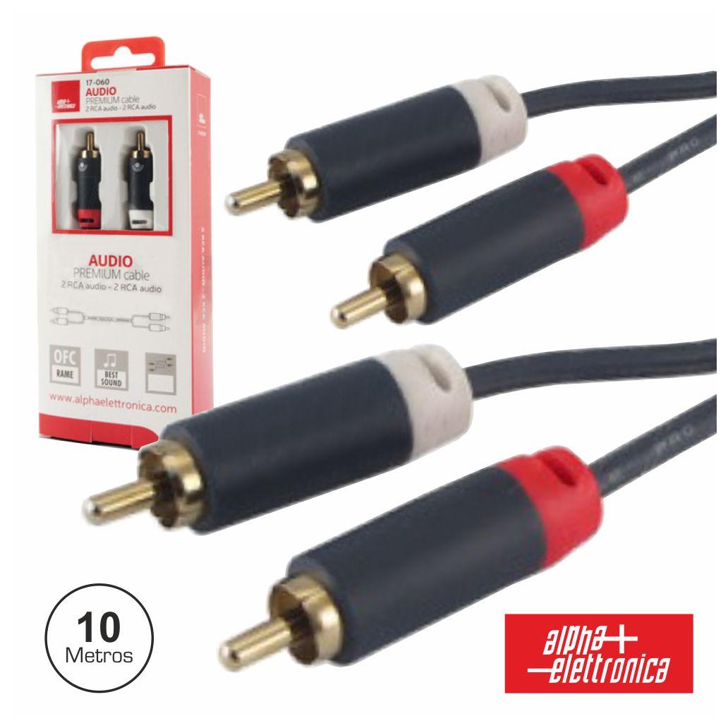 (imagem para) Cabo 2-Rca Macho / 2-Rca Macho Premium 10m Blister